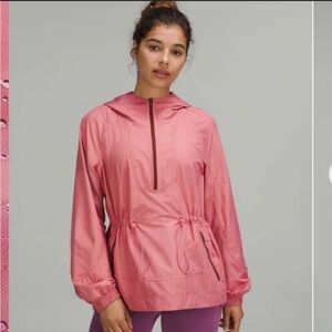 lululemon athletica Pink Cinch Waist Half Zip Jacket